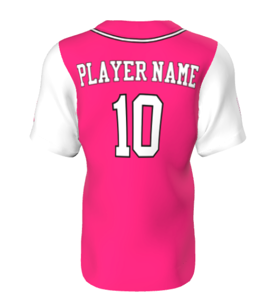 AOA Breast Cancer Full Button Jersey