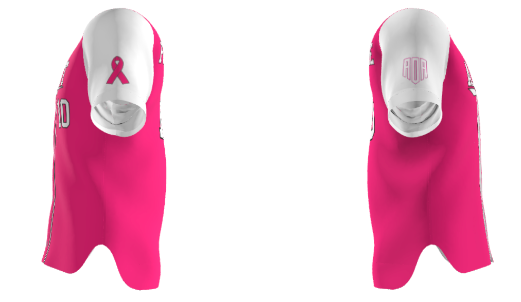 AOA Breast Cancer Full Button Jersey