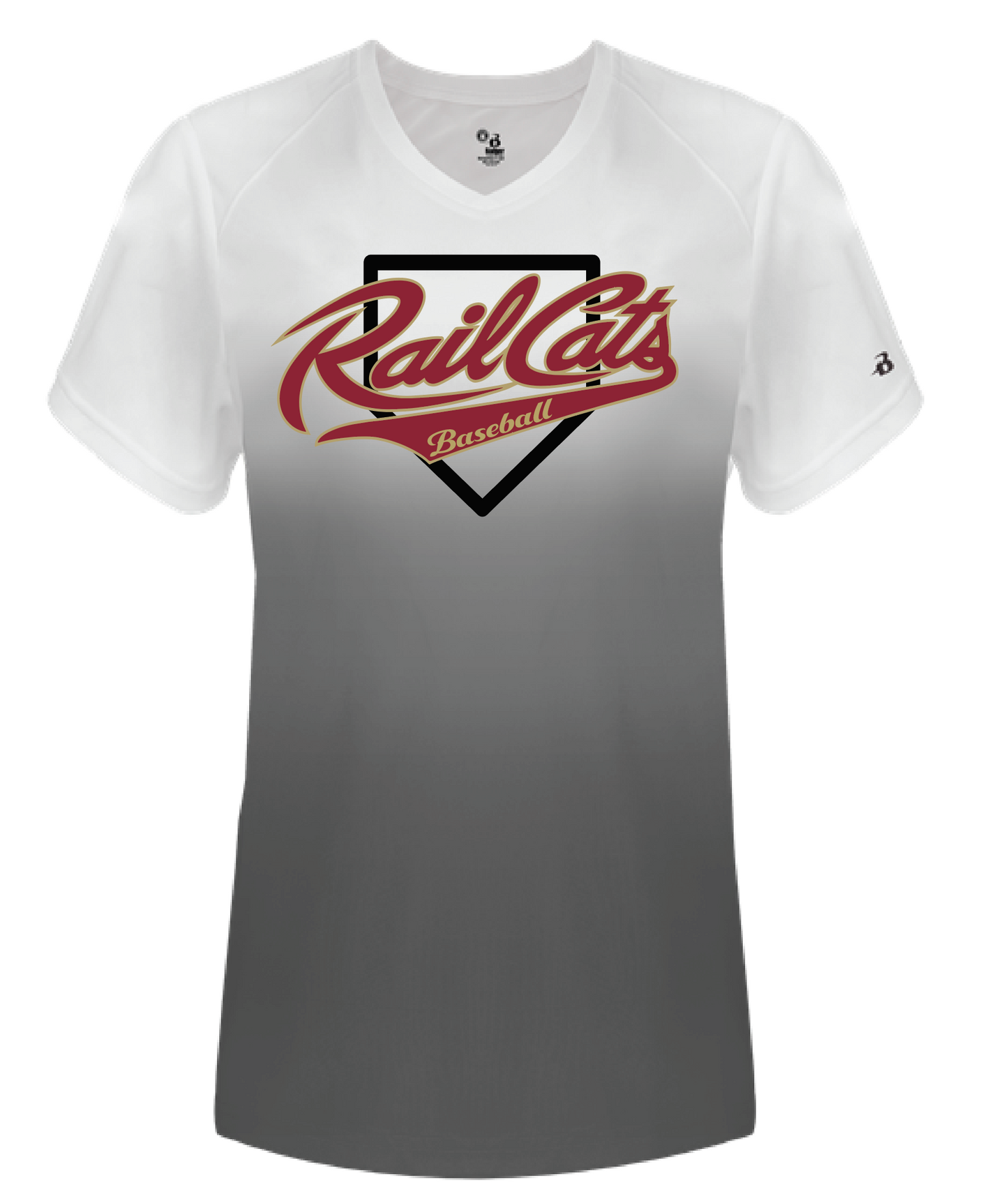 Ladies Ombre V-Neck