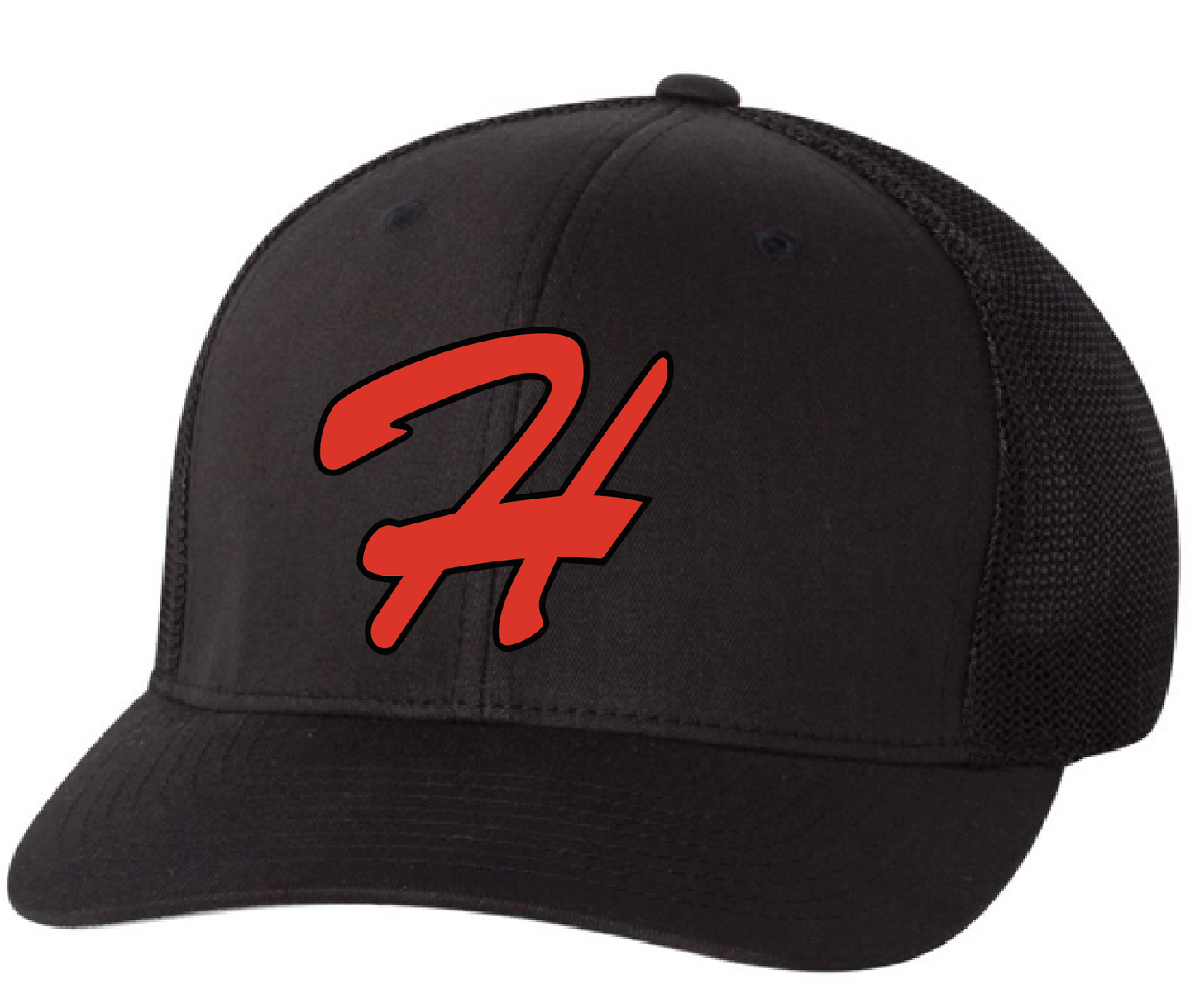 Black Trucker Snapback
