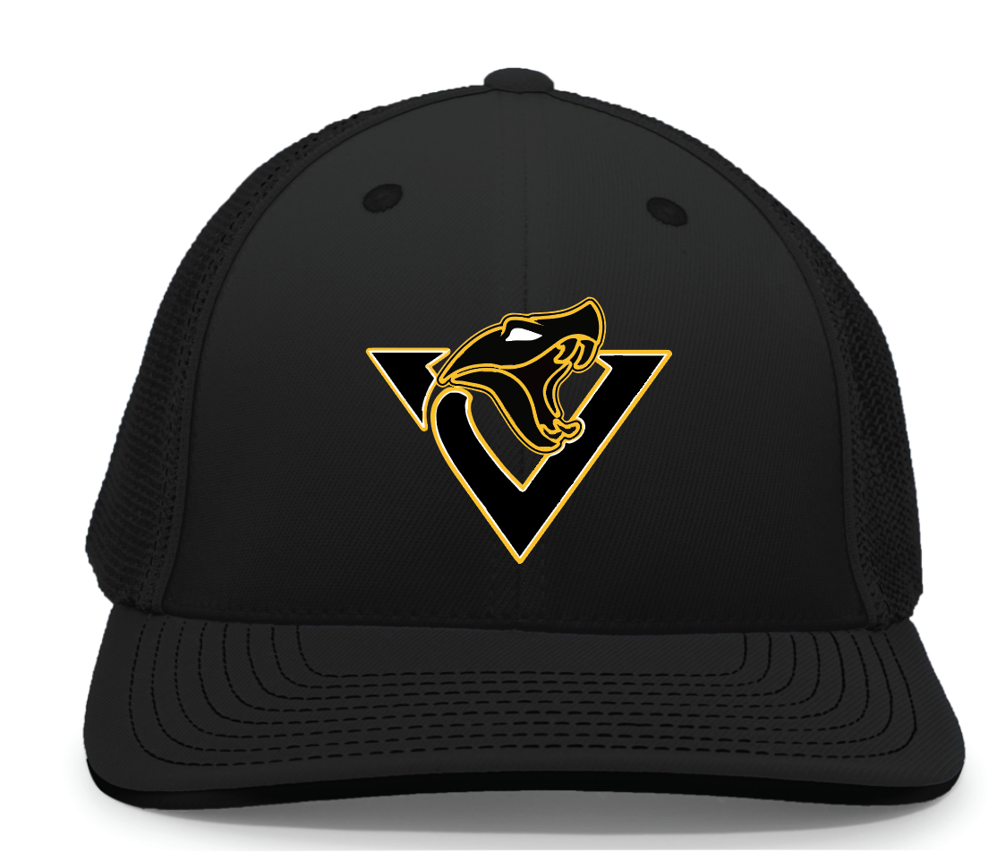 Black Fitted Trucker