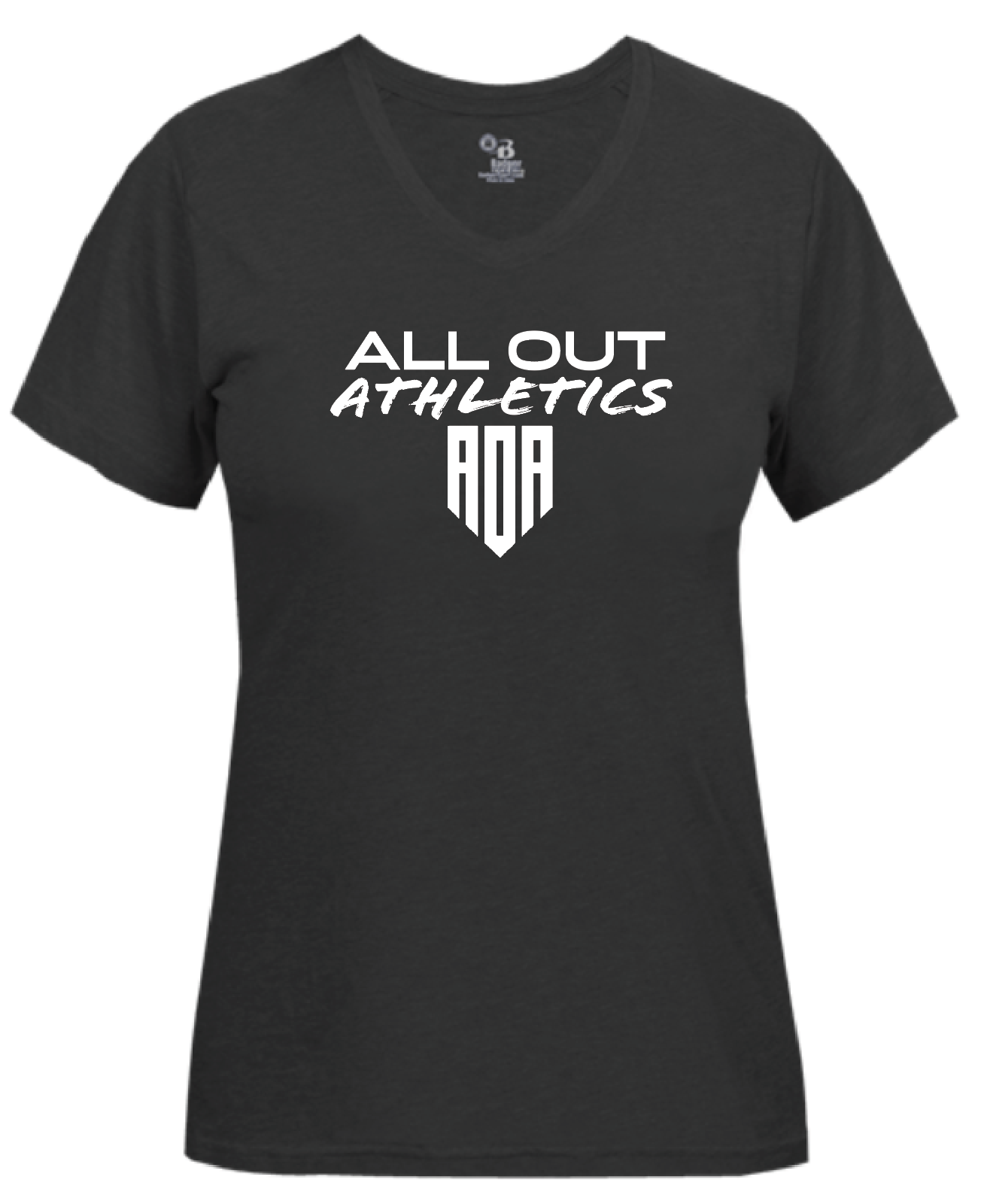 AOA Ladies Triblend V-Neck - Black