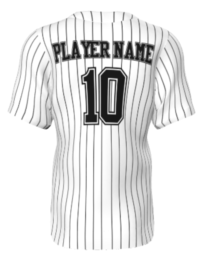 AOA Pinstripe Full Button Jersey