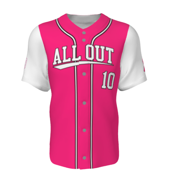 AOA Breast Cancer Full Button Jersey