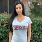 Ladies Roseville Pony V-Neck Tee