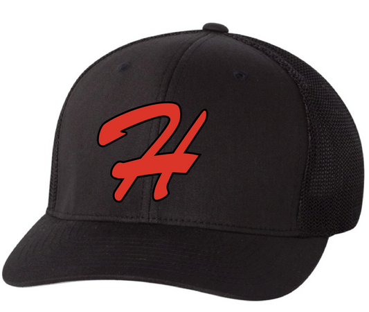 Black Trucker Snapback