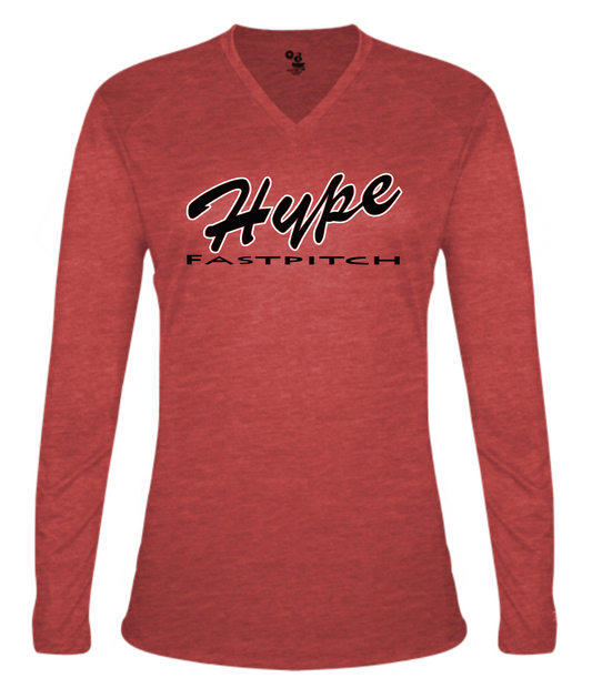 Ladies Long Sleeve Tri-Blend