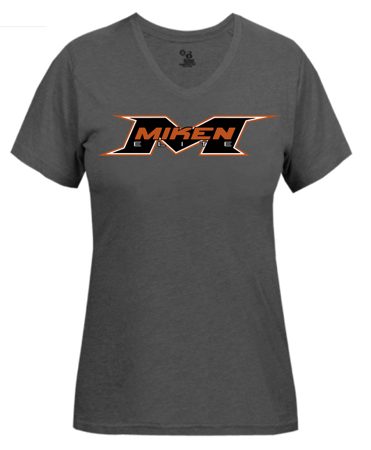 Miken Women's V-Neck Tri-Blend