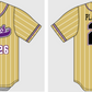 Pinstripe Full Button Jersey