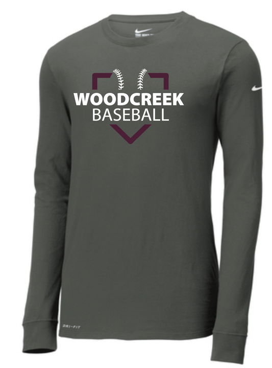 Woodcreek Nike Dri-FIT Cotton/Poly Long Sleeve Tee