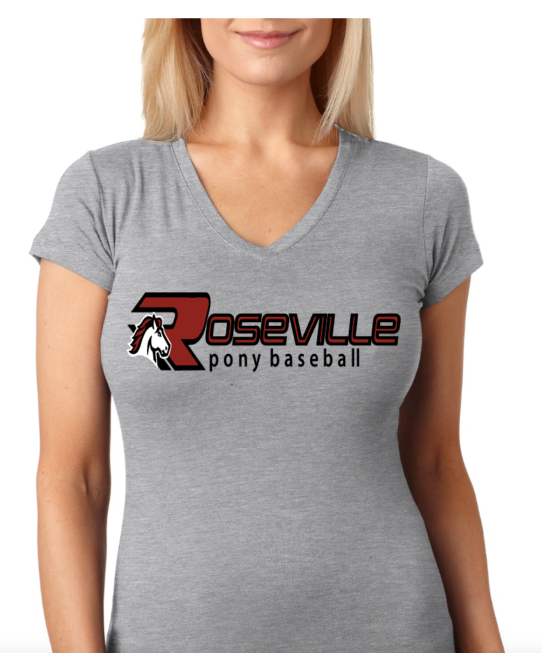 Ladies Roseville Pony V-Neck Tee