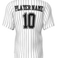 AOA Pinstripe Full Button Jersey